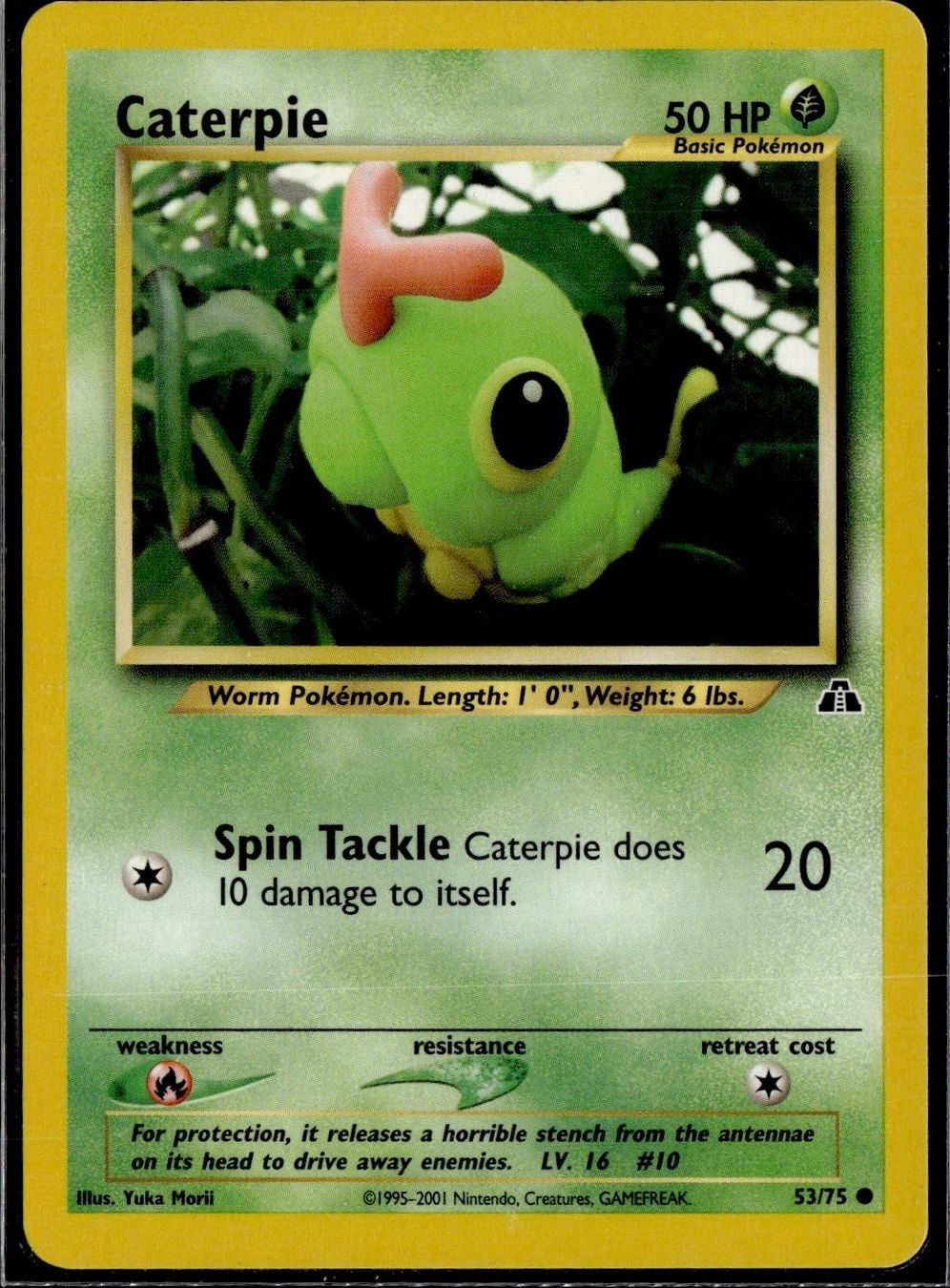 Pokémon Sammelbilder & Trading cards: Caterpie Neo Discovery 53/75 Pokémon EN – Gebraucht aus Zürich von pokemon_cards