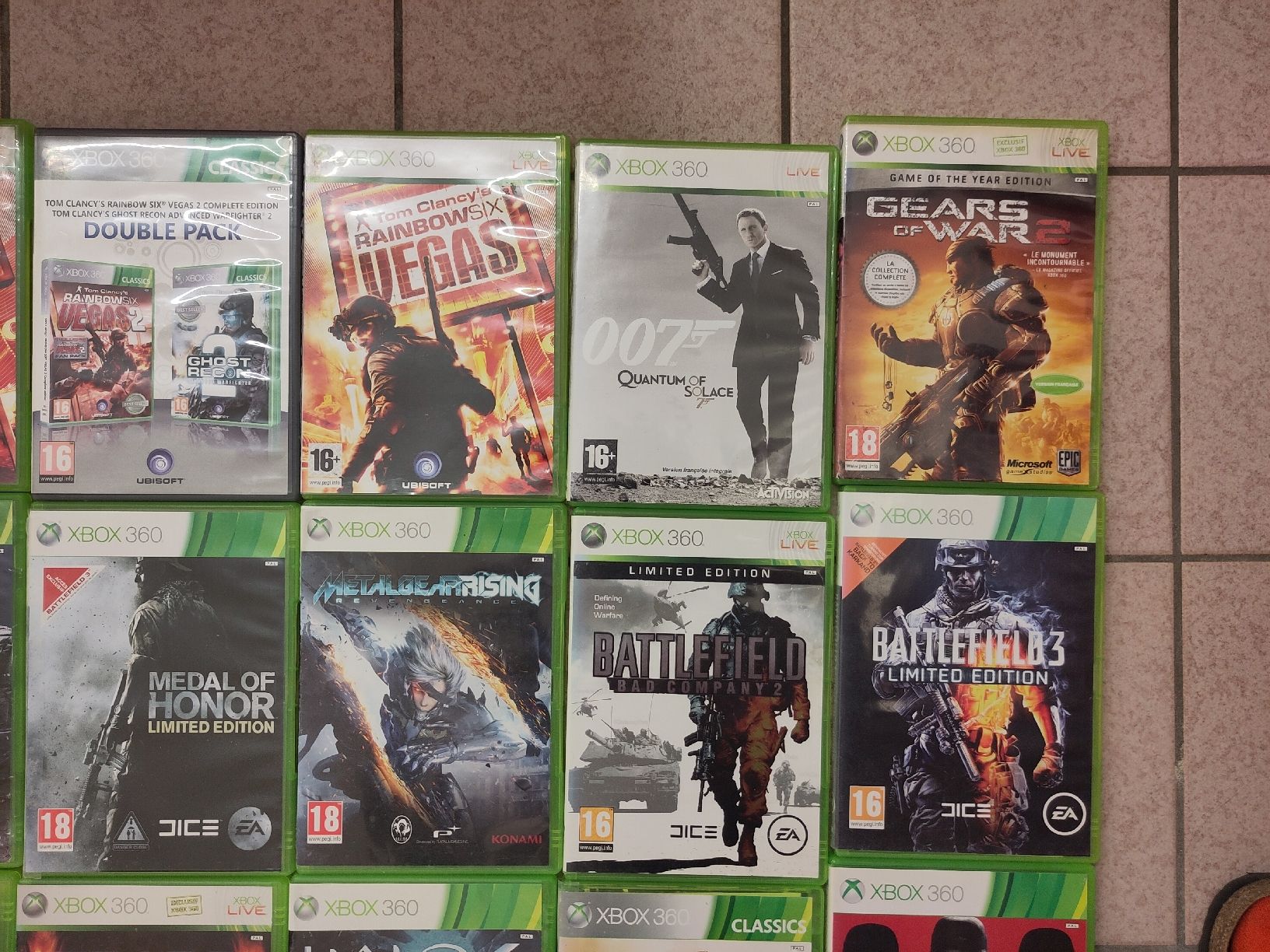 Lot de 36 jeux vidéo pour console Microsoft Xbox 360 (D'occasion) à Le ...