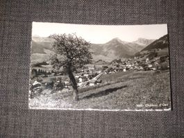 Carte postale ancienne Châeau-d'Oex vue paysage 