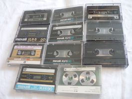 16x Musikkassetten mit aufnahmen Maxell