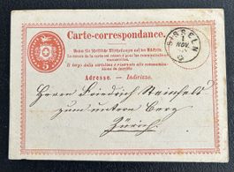 Postkarte Fingerhutstempel Sisseln