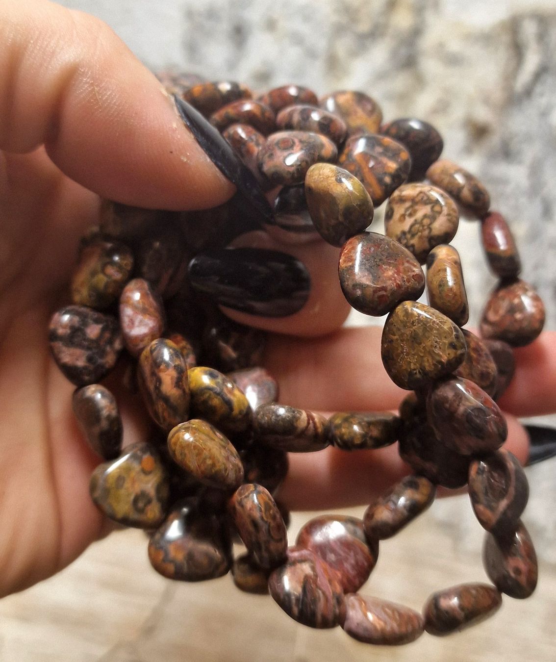 Minerali & Pietre curative: Leoparden Jaspis Herz Armband – Nuovo (secondo la descrizione) da Matzingen venduto da Shay_Crystalz 2
