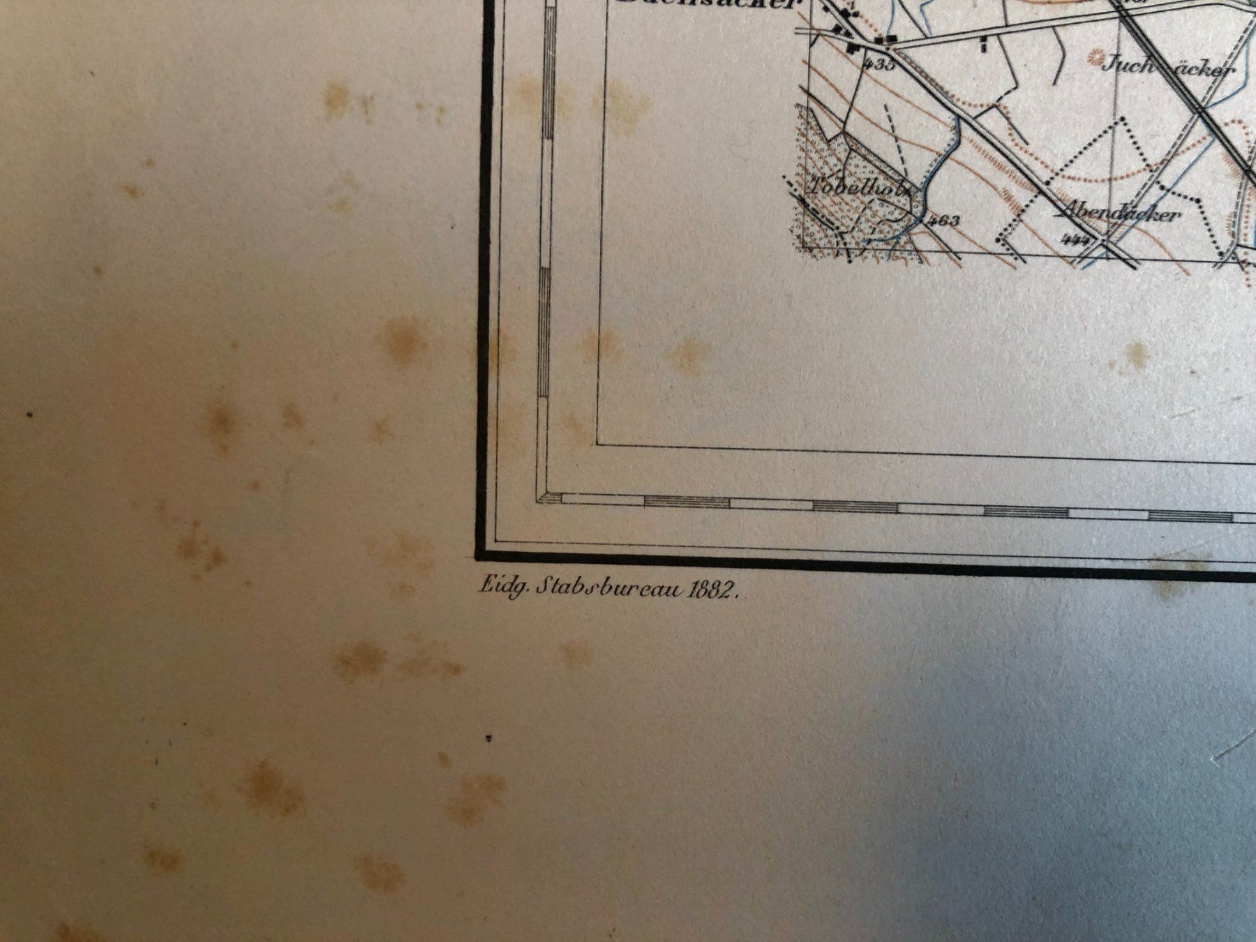 Landkarten & Atlanten: Siegfriedatlas Bl. 157: Bremgarten 1882 – Gebraucht aus Zürich von allp 5