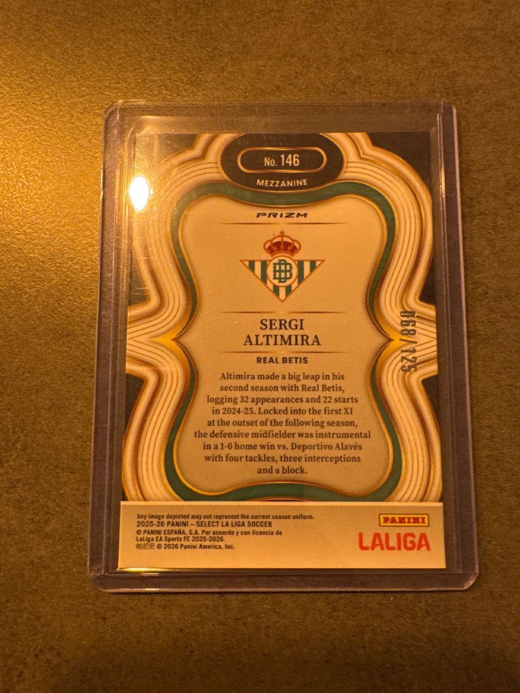 Panini Carte collezionabili: Panini Select Sergi Altimira /125 – Nuovo (secondo la descrizione) da Winterthur venduto da Fischinho 1