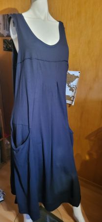 Damen Kleid mit Überbĺüschengr48