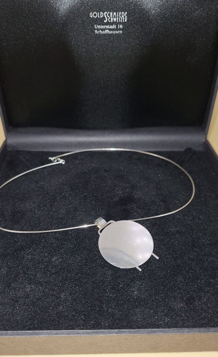 Catenine: Silber Collier mit Opal Anhänger, Goldschmiedearbeit – Usato da Wald ZH venduto da SwissPawnshop 8