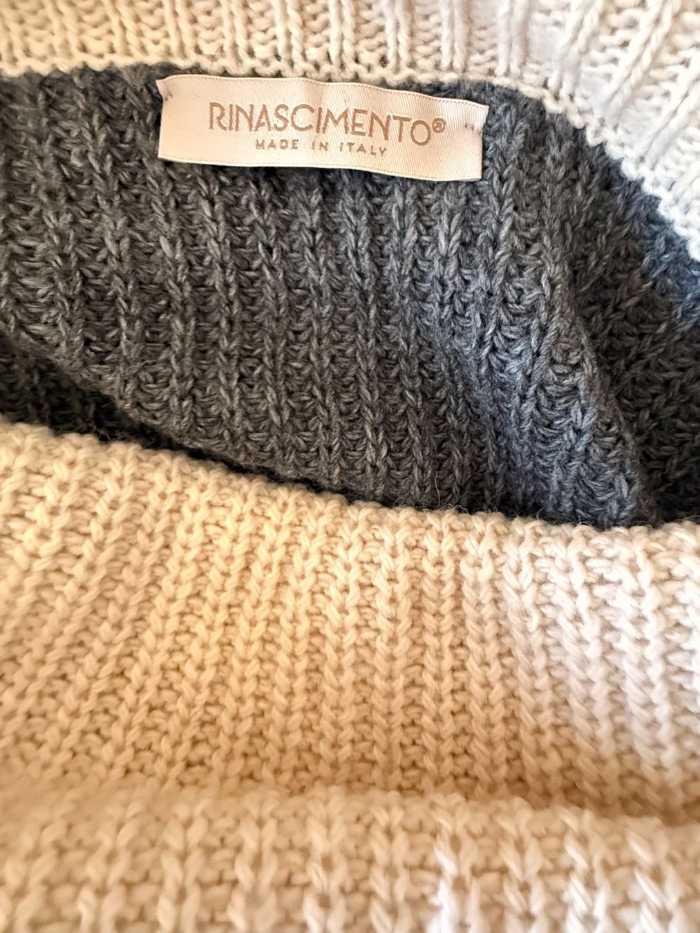 Pullover & Sweatshirts: RINASCIMENTO Statement-Pullover – Anthrazit/Creme – Gebraucht aus Dällikon von SimaCH 4