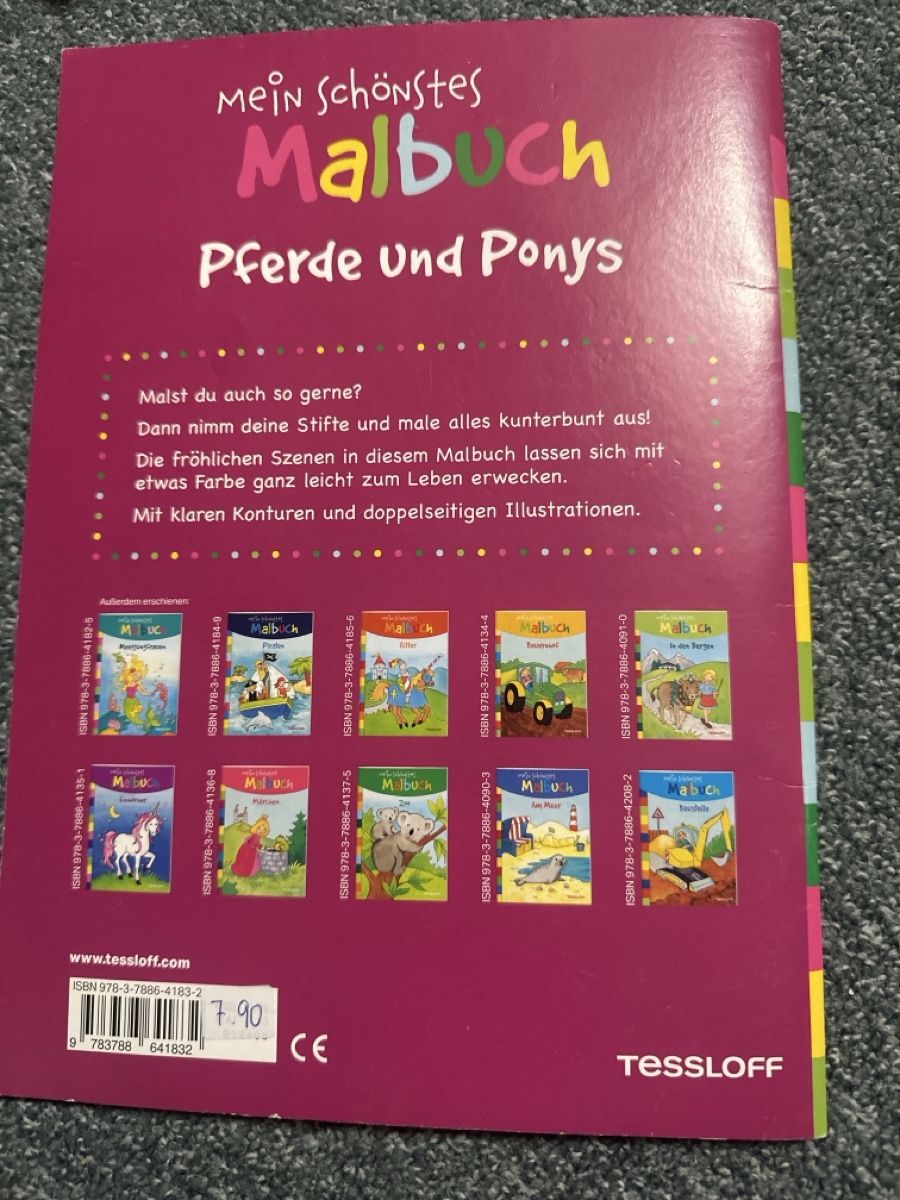 Libri: Malbuch Pferde und Ponys / Leselöwen – Nuovo (secondo la descrizione) da Baltschieder venduto da YmroBe 5
