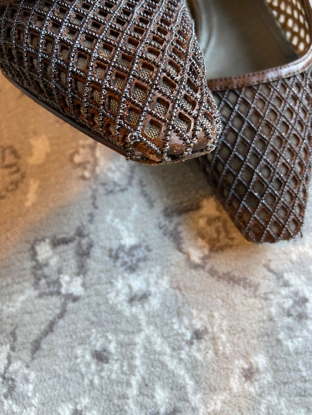 Brunello Cucinelli Scarpe da donna: Brunello Cucinelli Monili Bead Leather Slingback Flats – Usato da Münchenstein venduto da B771 4