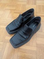 Schwarze Vagabond Eyre Loafer Square Toe