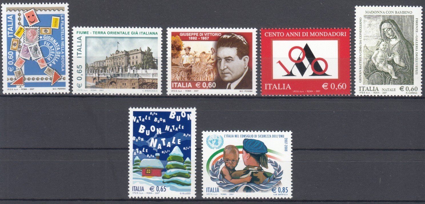Tutti i francobolli: Italien 2007 postfrisch – Usato da Bürglen TG venduto da StampGraf 8