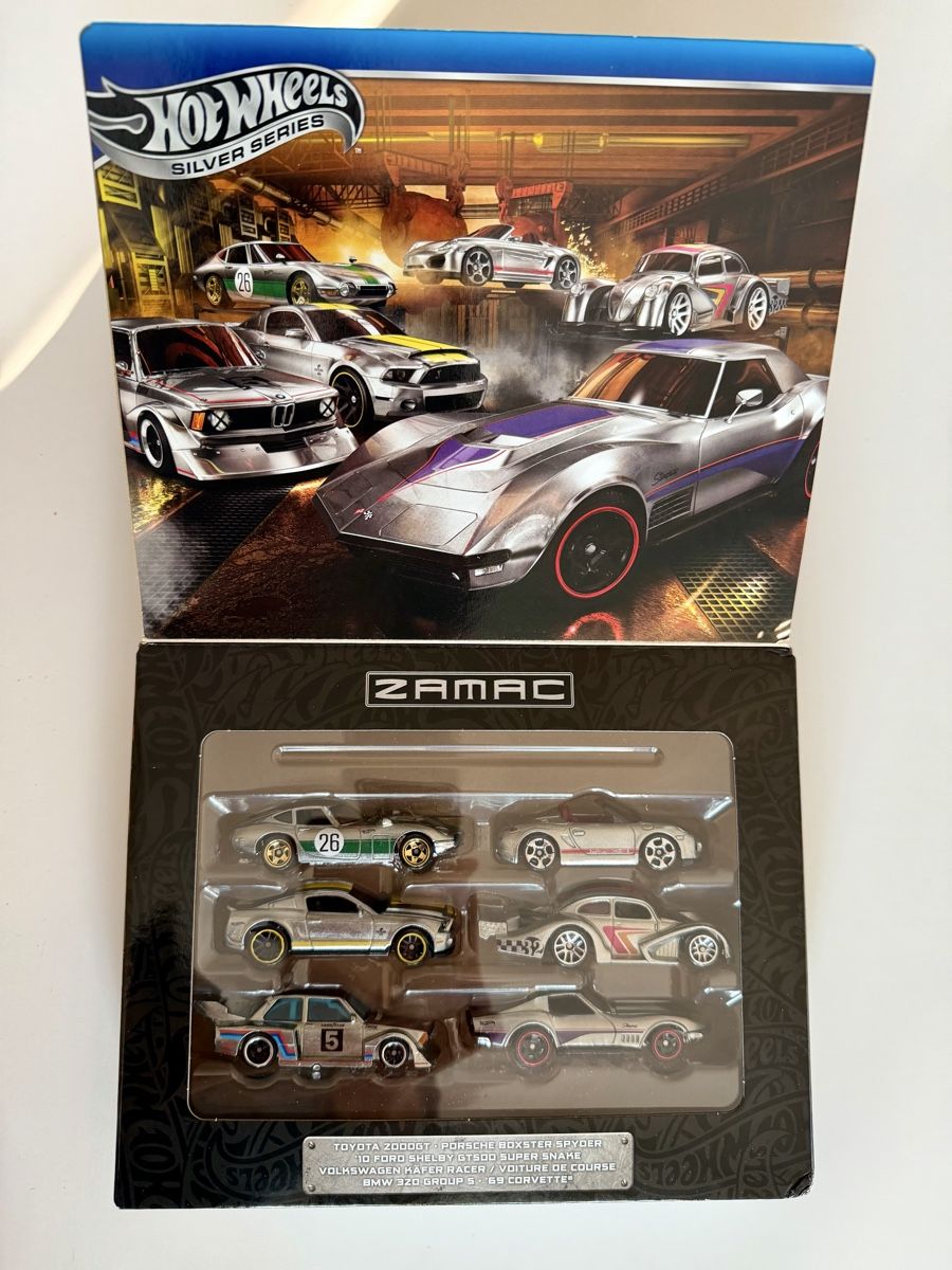 Hot Wheels Modellini d'auto: Hot Wheels Silver Series ZAMAC 6er Set – Nuovo e nell'imballaggio originale da Oberembrach venduto da theZaz 1