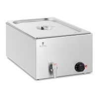Bain Marie 600W 1x GN 1/1 + Ablasshahn