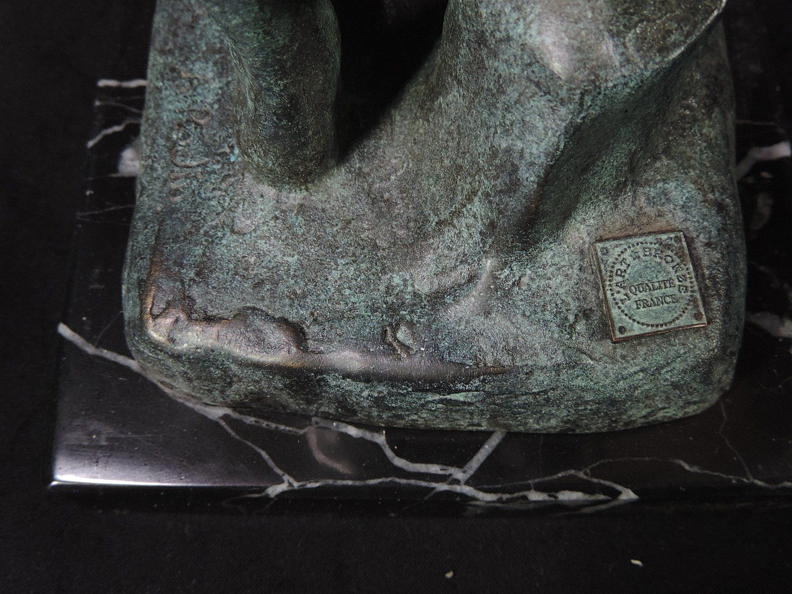 Sculture & Statue: Signierte, grosse Bronze Skulptur, Adam – Usato da Duggingen venduto da roterbambus 7
