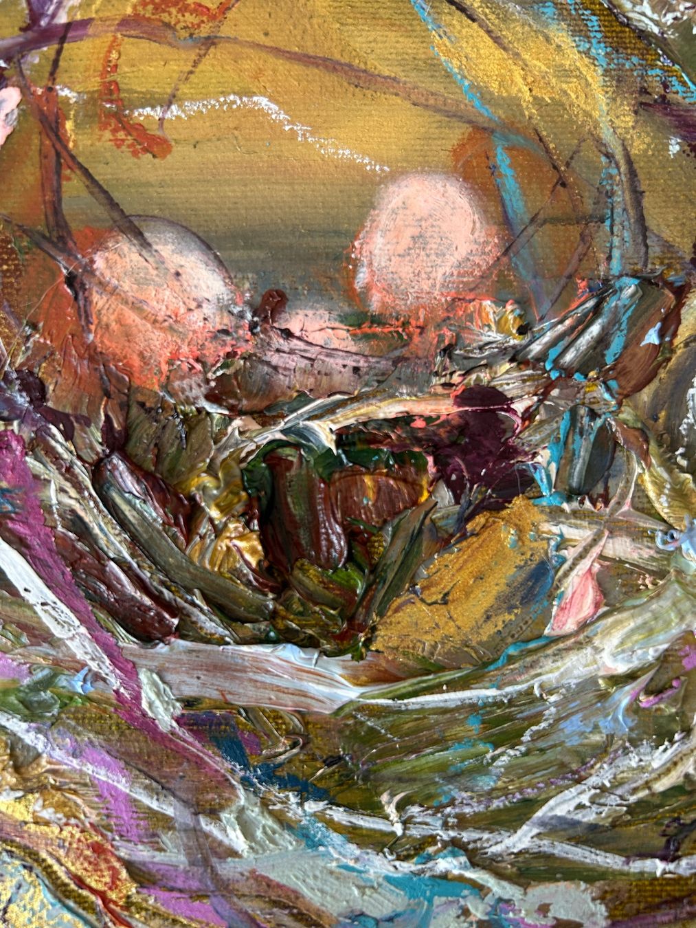 Gemälde: Original Artwork - Catherine Stewart - Nest In – Gebraucht aus Rheinfelden von lit_b27n 7