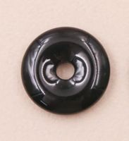 Obsidian Donut schwarz 25mm.