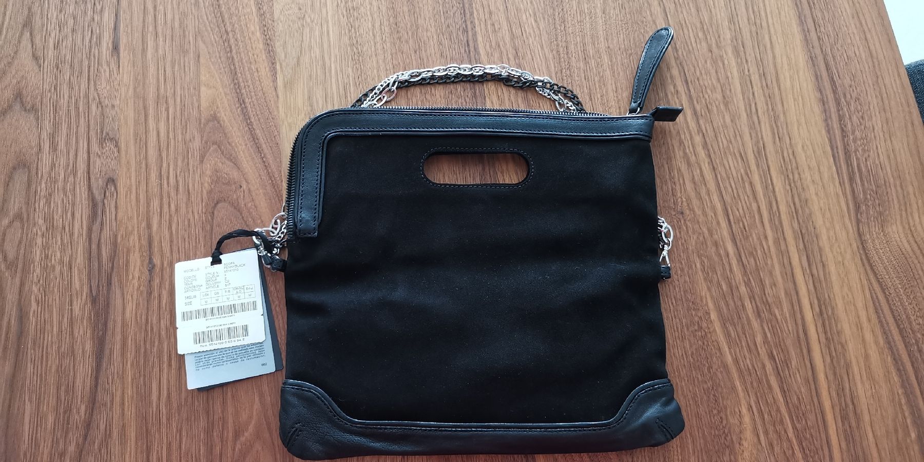 Borse da donna: Schwarze Wildleder Handtasche, NEU – Nuovo e nell'imballaggio originale da Itingen venduto da schweizersternchen 1