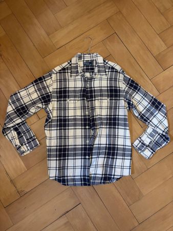 Ralph Lauren Flanellhemd Schwarz/Weiss kariert