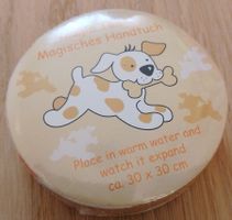 Magic Towel 30 x 30 cm magisches Handtuch Hund mit Knochen