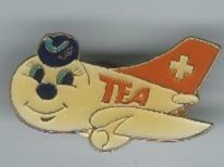 Plaketten & Abzeichen: TEA Flugzeug Pin – Gebraucht aus Zürich von t24_de