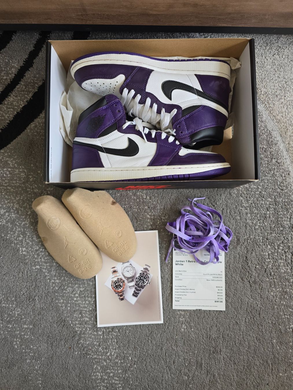 Scarpe da uomo: Jordan 1 high court purple – Usato da Bôle venduto da A_Kickstory 4