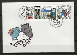 F1723 - FDC Fumetto comics festival se tenant