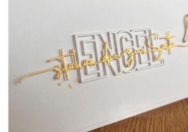 Stanzschablonen-Set Schriftzug Engel stehen dir zur Seite