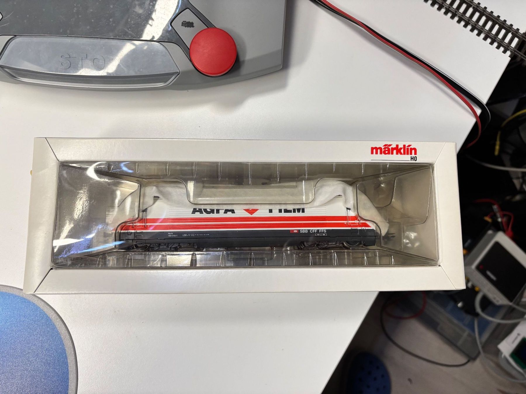 Märklin Modellini di ferrovie: Märklin 83463 Re460 Agfa – Usato da Rothenburg venduto da Vanzonk 2