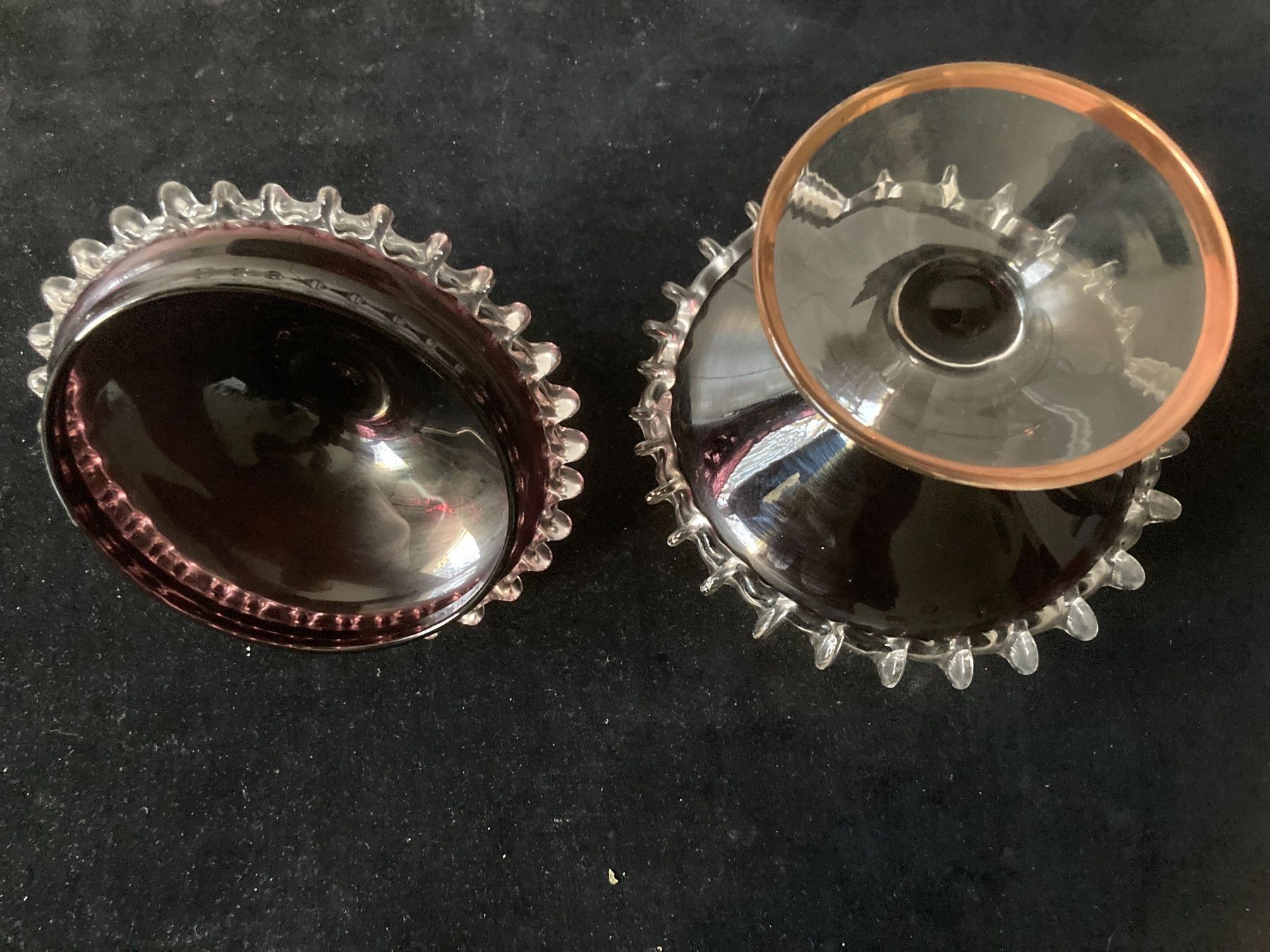 Gläser: Schön, verzierte  Glas -Dose – Gebraucht aus Zürich von Chaeffeler 4