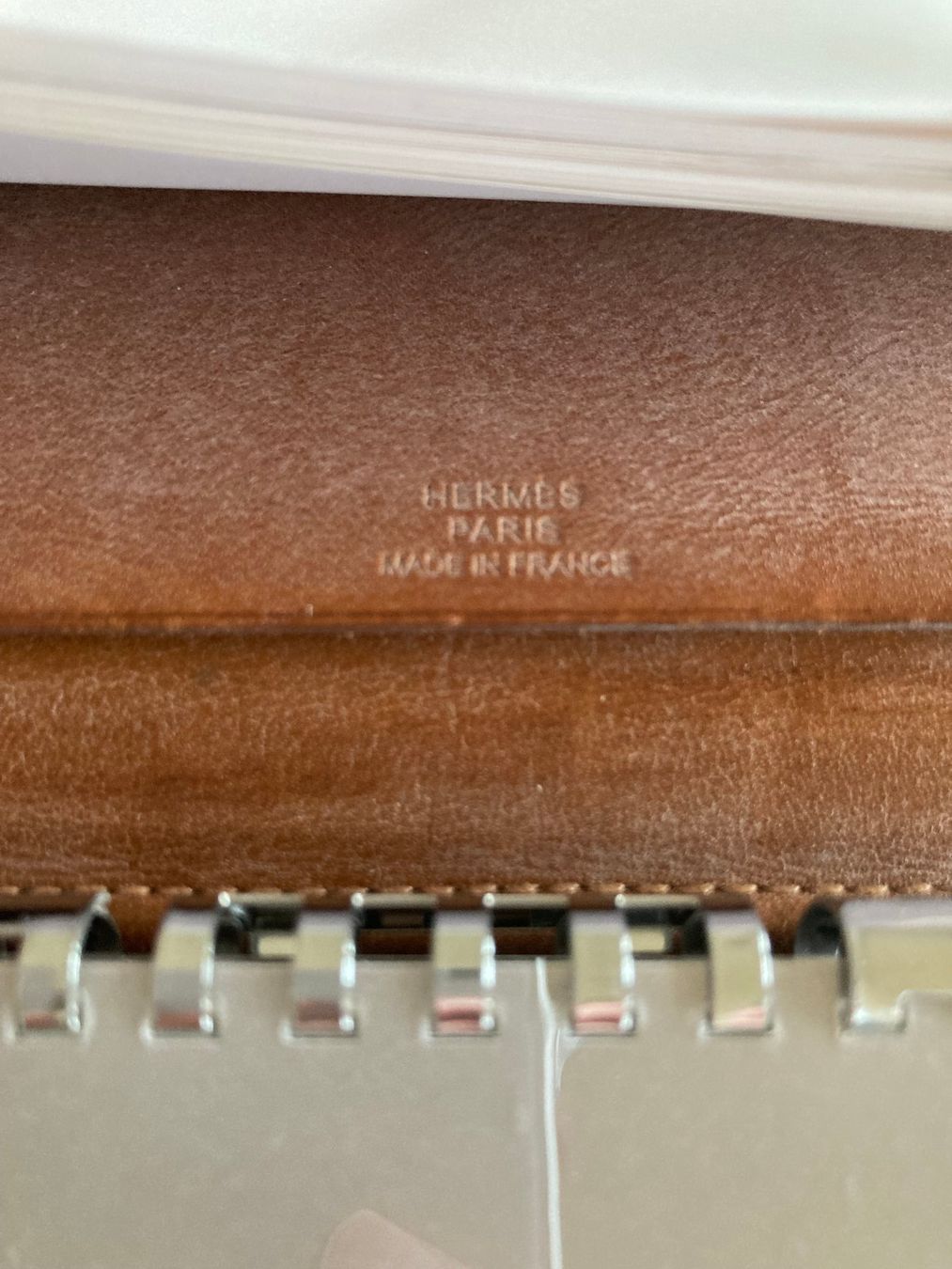 Hermès Portafogli: Hermes Agenda Leder braun – Usato da Lachen SZ venduto da Skyver 1