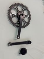 Pedivella e corona bici vintage militare lotto parti usate