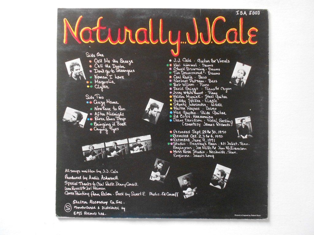 Dischi in vinile: J. J. CALE  -  NATURALLY – Usato da Bex venduto da Giorgiob 1