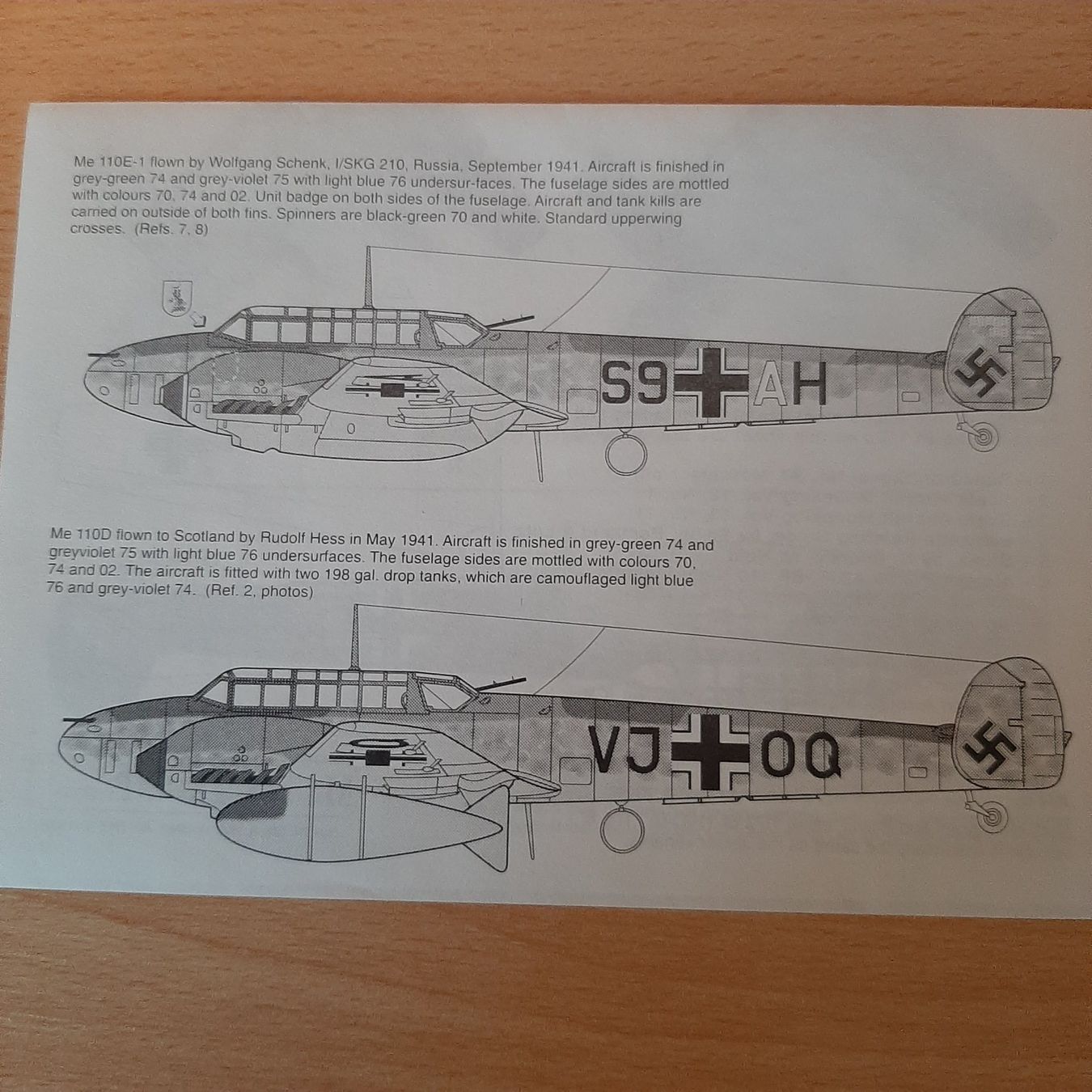 Modellbausätze & Standmodelle: D 142 ... Me Bf 110 C/D/E ... MSAP 7213 ... Decal – Neu (gemäss Beschreibung) aus Bonstetten von Benibanny59 1