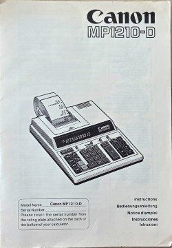 Canon Calcolatrici tascabili: Tisch-Rechenmaschine – Usato da Fulenbach venduto da Nim.Coiffeuse 3