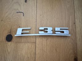 Original F35 Schriftzug Oldtimer-Klassiker, Vintage Auto