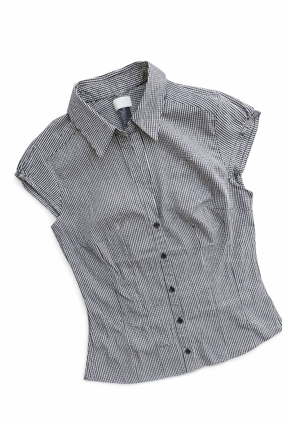 Camicette: Damen Vichy Bluse Schwarz Weiß Tailliert Gr. 34 Chic – Nuovo (secondo la descrizione) da Fully venduto da VaneaSelection 3