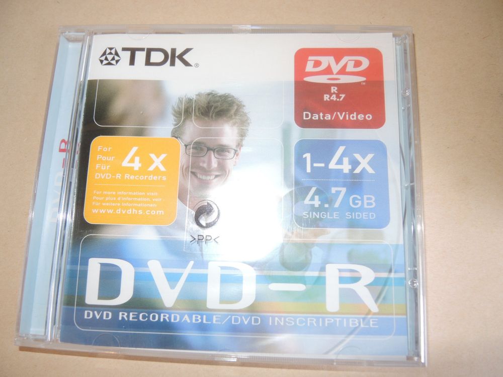 TDK DVD-R 4.7GB DVD recordable für Daten und Video | Kaufen auf Ricardo