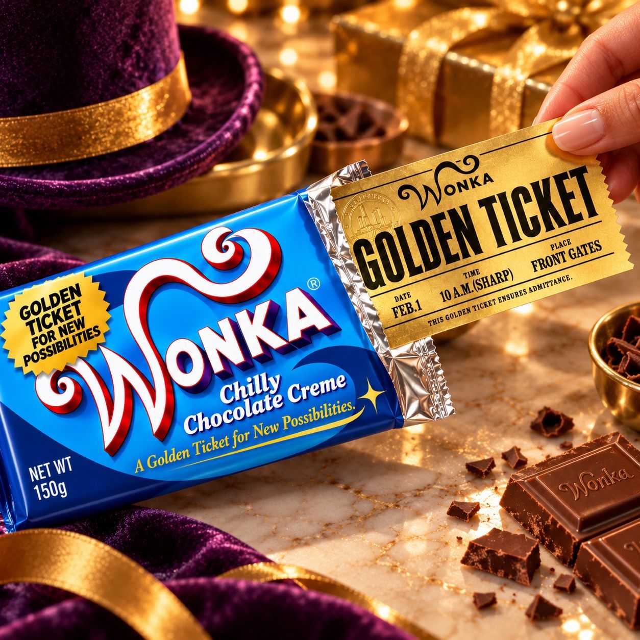 Tutti i DVDs: Willy Wonka GOLDEN TICKET – Usato da Altstätten SG venduto da ChangeMaker 1