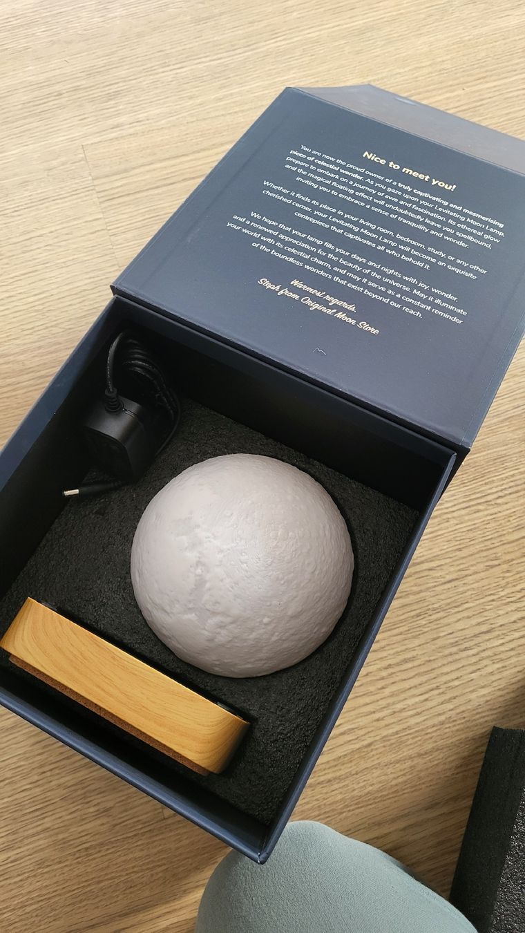 Lampade: Moon Store Lampe - Mond Lampe - Neu! – Nuovo e nell'imballaggio originale da Strengelbach venduto da diawit 1