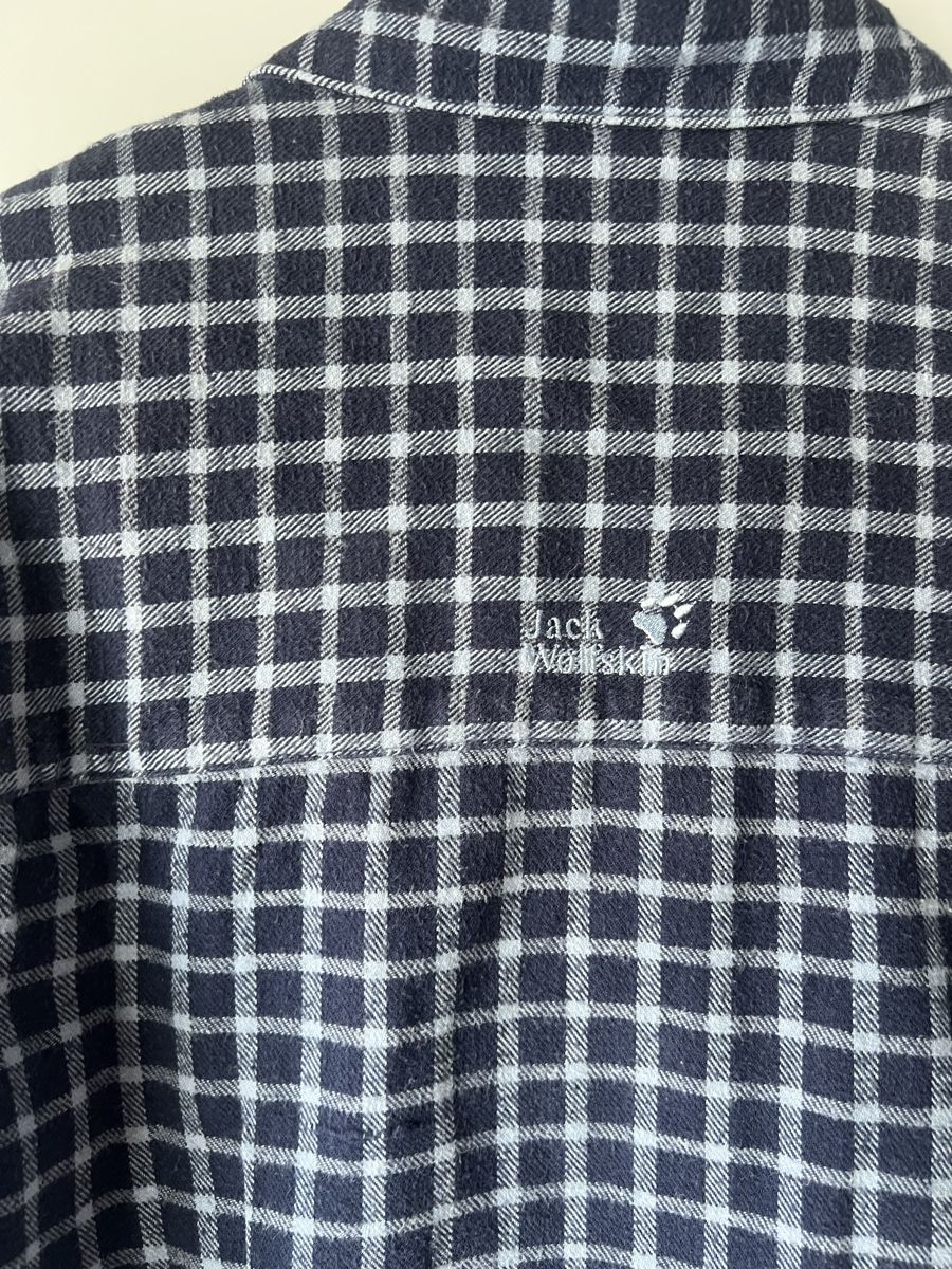 Jack Wolfskin Blusen: Jack Wolfskin Hemd blau kariert, Gr. S, Baumwolle – Gebraucht aus Langenthal von ivet7 4