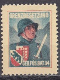 Tutti i francobolli: Infanterie Wi 316 * – Usato da Bürglen TG venduto da StampGraf