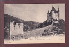THUN - Ringmauer und Schloss