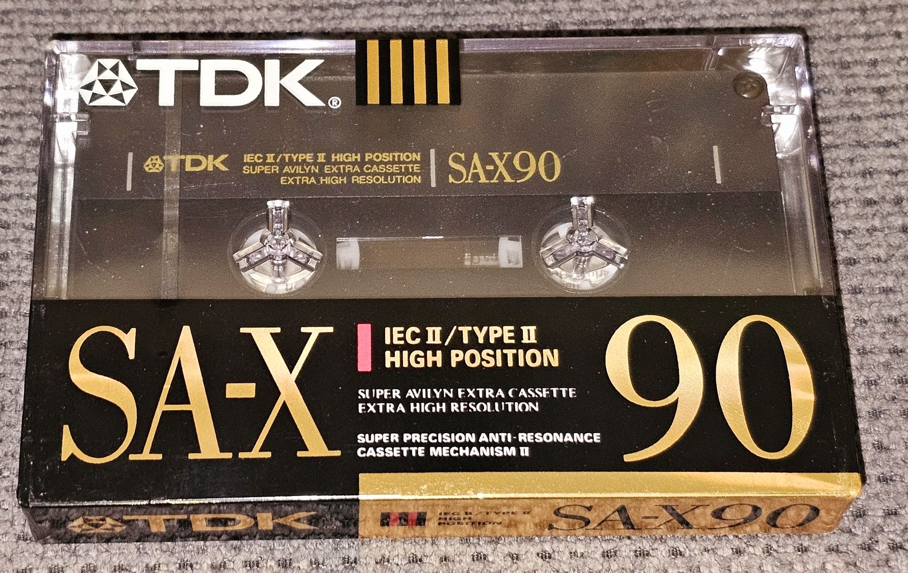 Musicassette: TDK"SA-X90" top chromium cassette audio – Nuovo e nell'imballaggio originale da LAUSANNE venduto da Mistersound
