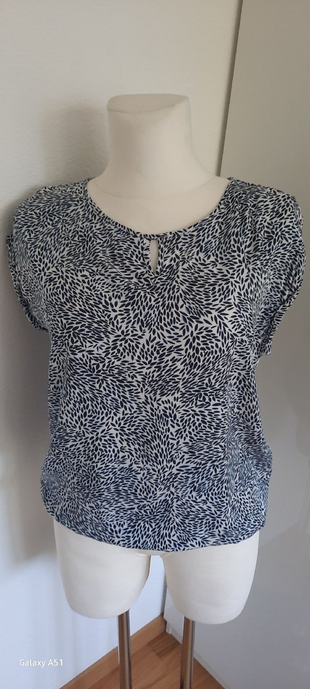 Camicette: ***STREET ONE*** Bluse blau-weiss Gr 40 – Usato da Wädenswil venduto da H2H_Secondhandshop 1
