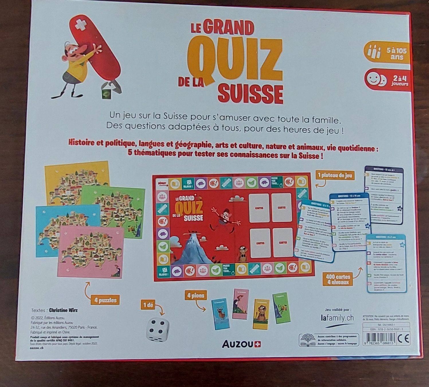 Giochi: Jeu  - Le grand quiz de la Suisse – Nuovo (secondo la descrizione) da Courtelary venduto da Chauvesouris 2