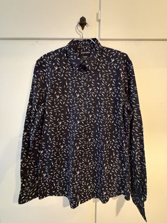 Camicia Antony Morato Napoli Slim Fit Stampa Foglie Taglia 5