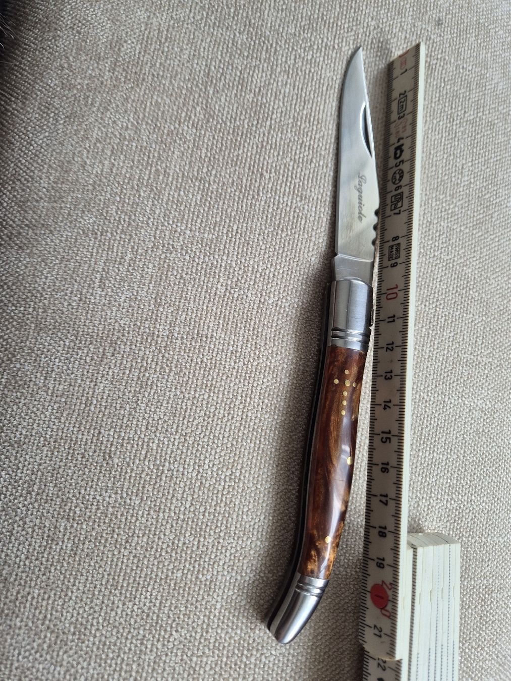 Laguiole Coltelli tascabile: Laguiole Taschenmesser, Holzgriff – Usato da Binningen venduto da rom_9ls7 4