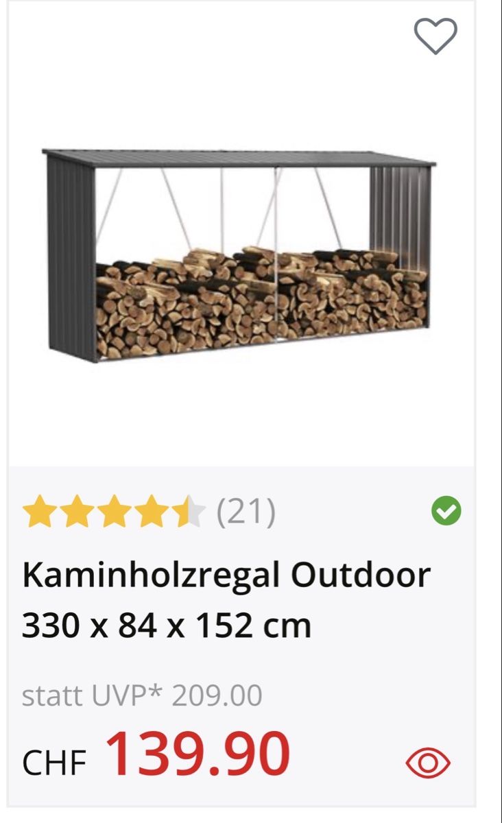Scaffali: Kaminholzregal – Nuovo e nell'imballaggio originale da Gammen venduto da Lorepa