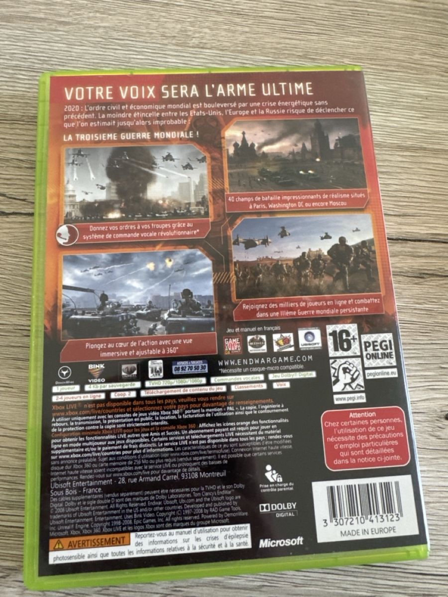 Giochi: Tom Clancy's EndWar Xbox 360 – Usato da Courrendlin venduto da jay_lkn6 2