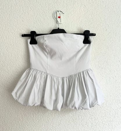 Trägerloses Top weiss